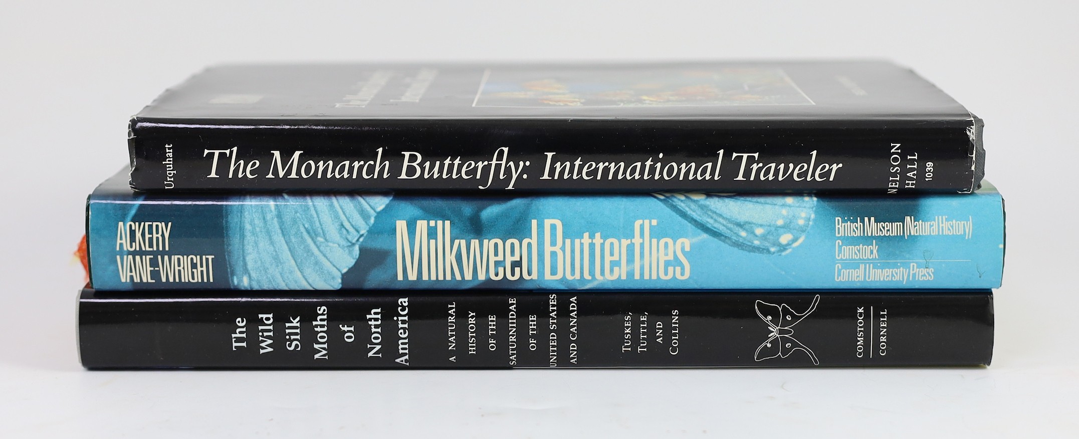 Tuskes, Paul M. et al - The Wild Silk Moths of North America, 4to, with d/j, 1996; Ackery, P.R. and Vane-Wright, R.I - Milkweed Butterflies, their Cladistics and Biology, signed by the latter, 4to, with d/j, British Muse